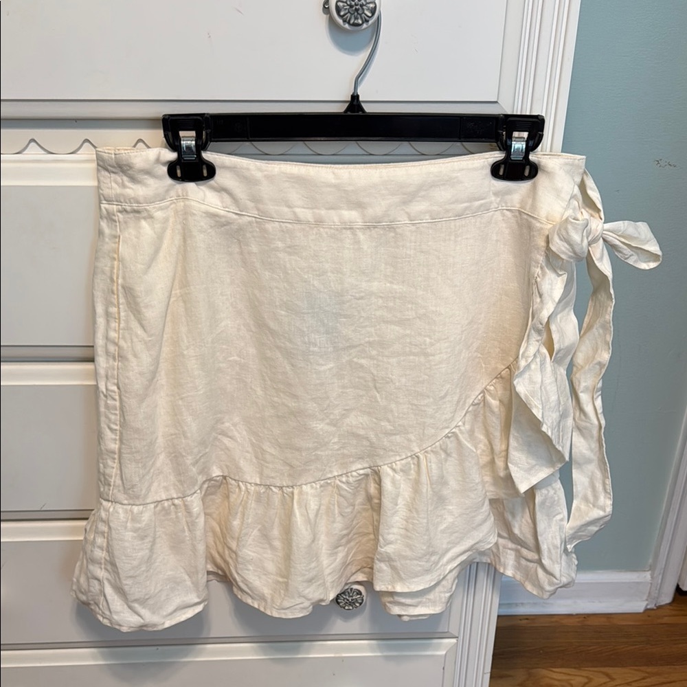 100% Linen Gap wrap skirt